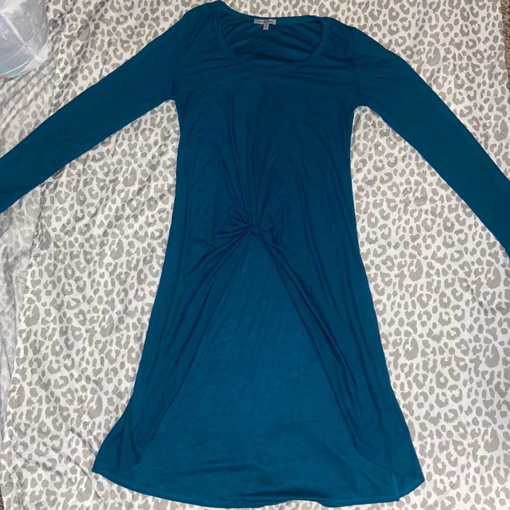 Teal waterfall shirt